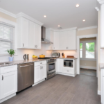 kitchen redesign with white cabinetry