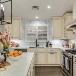 kitchen renovation with cream cabinetry