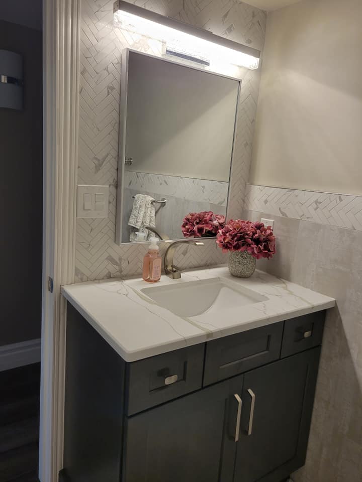 Bathroom renovation by Keystone Kitchens.