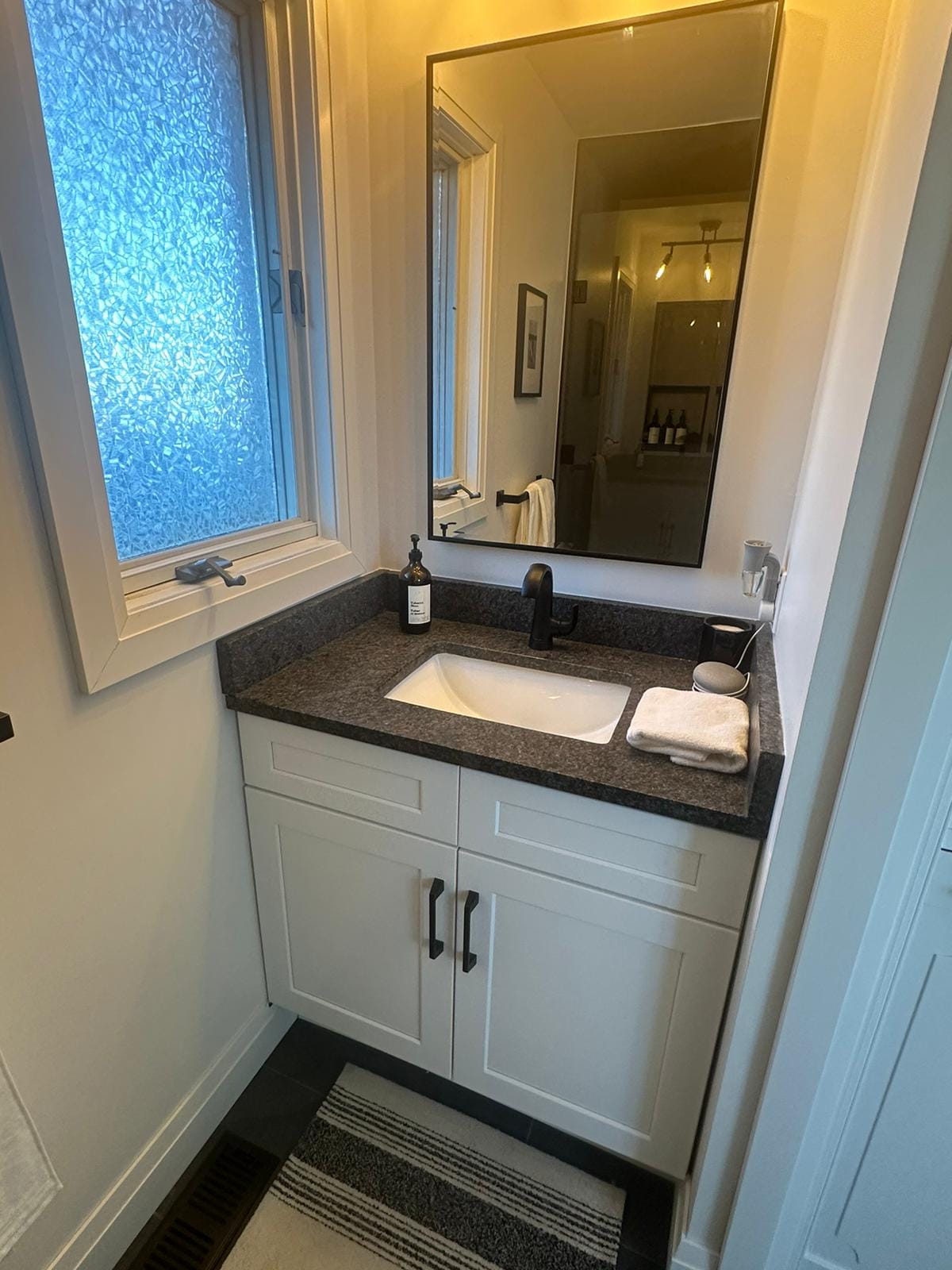 Kingsville Bathroom renovated by Keystone Kitchens.