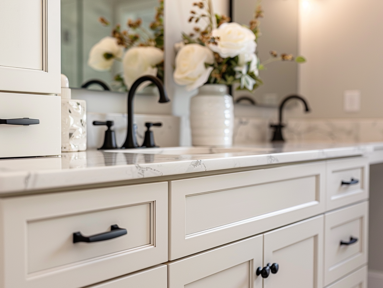 Tecumseh bathroom renovation by Keystone Kitchens.